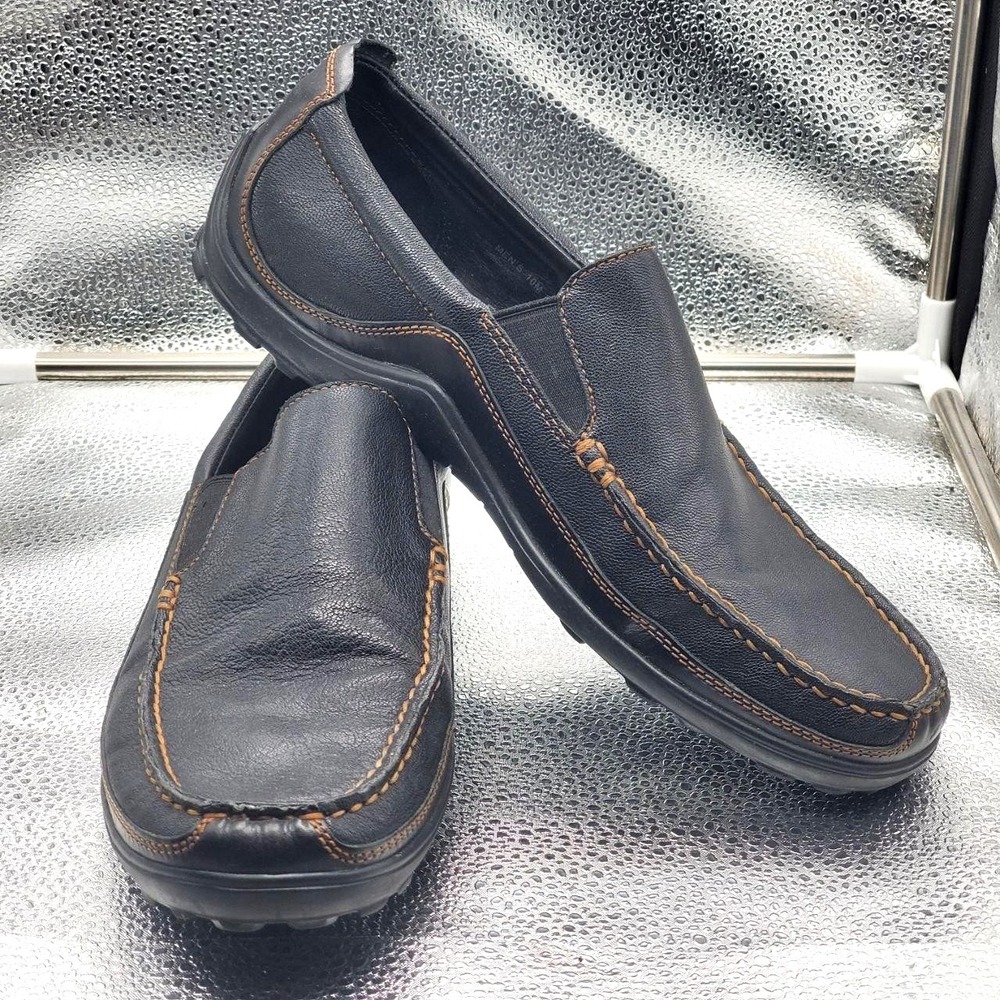 Cole Haan Tucker Venetian Loafer Shoes‎ Mens 10M Black Leather Slip On Comfort